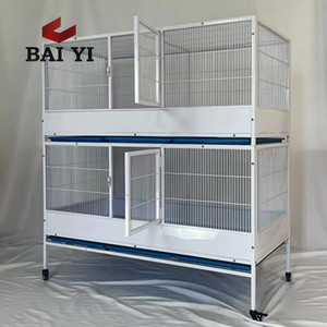 Nouvelle grande cage à oiseaux en métal carrée en acier à faible teneur en carbone avec revêtement en poudre écologique de luxe pour perroquets 93x62x156cm - Product Image 4