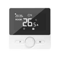 Termostato Opentherm OT con Alimentación por 2 Pilas AAA para Sistemas HVAC, Programable Semanalmente, Control Remoto por WiFi, Diseño Moderno, Gráfico, NTC10K