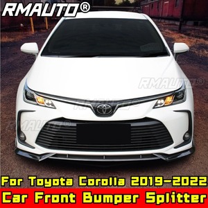 Splitter de pare-chocs avant Corolla, aspect fibre de carbone, style sport, protection de pare-chocs avant pour Toyota Corolla 2019-2022, accessoires de voiture - Product Image 1