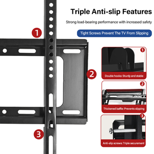 Economical <strong>TV</strong> <strong>Wall</strong> <strong>Mount</strong> <strong>Mount</strong> Household 26-63 Inch Adjustable LED LCD Monitor Stand Bracket <strong>Small</strong> Size Steel <strong>TV</strong> <strong>Wall</strong> <strong>Mount</strong> - Product Image 4