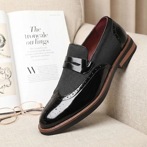 Nouvelles Chaussures Habillées Décontractées en Cuir Brogue à Bout Pointu Style Coréen pour Hommes – Collection Été 2026 - Product Image 3