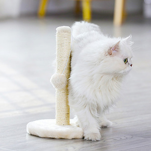 Albero di gatto interattivo dell'interno del bordo di graffio sveglio naturale smontabile di vendita caldo del gatto con la palla della peluche - Product Image 3