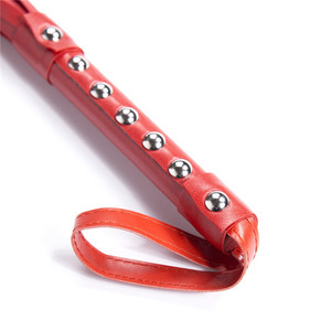 Jouets sexuels pour adultes, fouets en cuir, rouges et noirs, fouets multi-cloutés, jouets pour couples, jouets et accessoires SM - Product Image 1