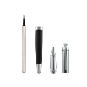 Stylo bille professionnel en métal avec logo, en PU, pour signature, noir, personnalisable, idéal pour les cadeaux d'entreprise - Product Image 5