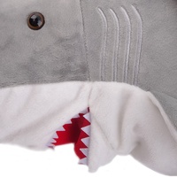 Sac à dos en peluche requin animal mignon Cartable pour enfants Sac à dos confortable et élégant