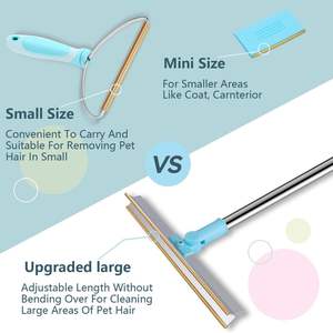 Halılar kilim paspaslar için sökücü kazıyıcı kanepe ayarlanabilir uzun sap 3-adet Set Pet kürk kaldırma aracı - Product Image 5