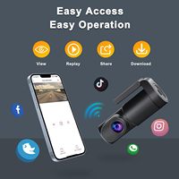E-Too Meilleur Prix Wifi Car Dashcam 150 Caméra Dvr Grand Angle Enregistrement de Conduite FHD 1080P Caméra de Tableau de Bord Sans Fil 360 Degrés pour Voiture