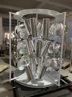 Machine de revêtement par évaporation sous vide CGVAC pour la décoration des ongles, effet miroir en aluminium argenté chromé, produit en plastique