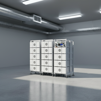 Batterie LiFePO4 HWS GHR-314 à vente chaude, 51,2 V 314 Ah, haute tension, 50 kW, refroidissement par air, batterie au lithium hybride, communication CAN