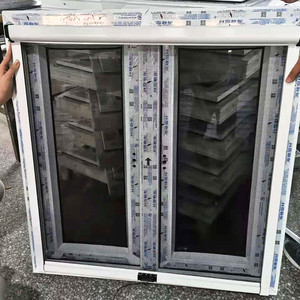 Ventana abatible doble <span class=keywords><strong>de</strong></span> <span class=keywords><strong>PVC</strong></span>, ventana con mosquitera, ventana UPVC - Product Image 4