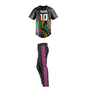 Camiseta de béisbol personalizada de la mejor calidad, diseño de uniforme, uniforme de béisbol de softbol con botones para jóvenes sublimados - Product Image 6