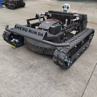 Cortadora de Césped Robótica Todoterreno Importada de China, de Grado Industrial, de Gasolina, de 4 Tiempos, 16 CV, con GPS RTK para Jardines de Villas y Hogares