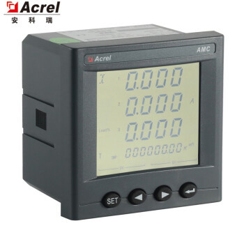 Acrel AMC96L-E4/KC Three Phase Intelligent Power Collection Monitoring Device LCD Display Light Weight for Industrial