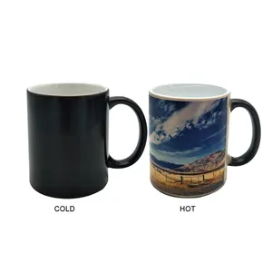 厂家陶瓷升华变色马克杯温度变化神奇咖啡杯