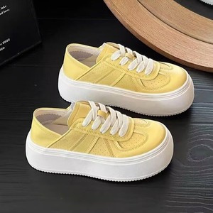 Korean-style trendy women's shoes - cute style, round toe, thick sole, comfortable and casual shoes, fashionable walking shoes - Product Image 2