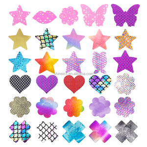 Venta al por mayor desechable estrella flor forma Invisible autoadhesivo Sexy pecho pétalos pezón cubre Sexy pecho empanadas pegatina - Product Image 4