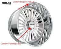 Jantes forgées tout-terrain FANXI 22x12 24x14 26x14 28x16 4X4 8x6.5 8x170 6x139.7 8x180 en alliage d'aluminium forgé concave