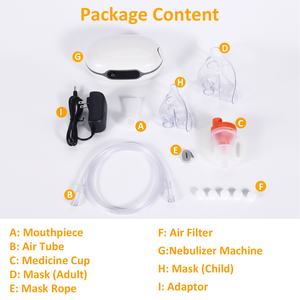 Mesin <span class=keywords><strong>Nebulizer</strong></span> Medis Portabel Bertenaga Listrik, Rendah Kebisingan, Merek OEM, untuk Penggunaan di Rumah - Product Image 5