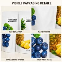 Op maat gemaakte bedrukte plastic zakken voor huisdierenvoer, hersluitbaar met ziplock, food grade, staande pouch