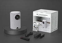 Projecteur 4K 1080P 320 ANSI Smart Home Cinéma Android 9.0 AOSP Mini projecteur portable à focale ultra courte