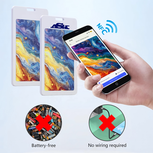 Badge numérique NFC E-Ink en PVC de 3,6 pouces, 6 couleurs, sans batterie, avec mise à jour d'applications, pour le bureau, la technologie, les cadeaux, l'école, les employés - Product Image 2