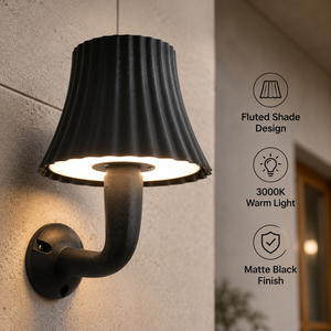 โคมไฟติดผนังภายนอกทันสมัย สำหรับสวน ระเบียงบ้าน แสงวอร์มไวท์ 3000K อะคริลิค LED สำหรับตกแต่งบ้าน โรงแรม วิลล่า - Product Image 2