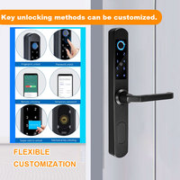 GRATEAIEN AEL07 Serrure Intelligente TT LOCK Poignée de Porte à Empreinte Digitale en Option Alimentation d'Urgence USB 5V Corps en Acier Inoxydable