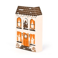Belle boîte cadeau de Noël en forme de maison, boîte d'emballage personnalisée, boîte d'emballage magnétique