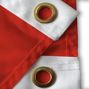 Высококачественные оптовые полиэстеровые флаги Канады, индивидуальные бело-красные флаги с двумя латунными кольцами - Product Image 4