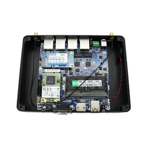 Mini PC EGLOBAL con Windows 10, Celeron J1900 Quad <span class=keywords><strong>Core</strong></span>, 4 Puertos LAN, Pantalla HD <span class=keywords><strong>VGA</strong></span>, WIFI, Sin Ventilador, Computadora Industrial Barebone para Oficina - Product Image 6