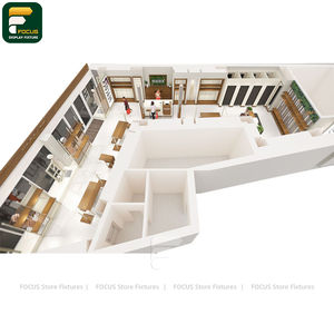 Exhibidor de Ropa Estilo Urbano, Mostrador de Ropa, Mueble de Exhibición de Prendas, Mueble de Vidrio - Product Image 4