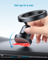 Support de téléphone portable magnétique flexible en ABS pour appareils de 4,7 à 6,8 pouces, fixation tableau de bord, haute qualité, garantie 12 mois