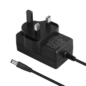 034 CE KC certificat 9V 12V 13V 15V 18V 24V Alimentation 0.5A 1A 1.2A 1.3A 1.5A 1.6A 2A AC DC Adaptateur secteur