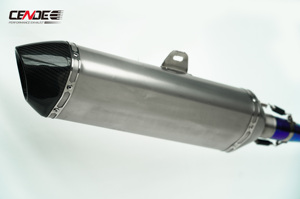 Pot d'échappement en alliage de titane modifié pour moto Yamaha <span class=keywords><strong>TMAX</strong></span> 530 <span class=keywords><strong>560</strong></span> <span class=keywords><strong>2019</strong></span>-Présent - Product Image 4