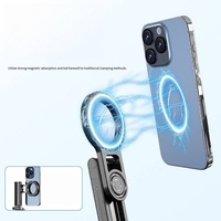 Poignée de caméra magnétique MQ F08, bâton de selfie, trépied portable, poignée de prise de vue anti-vibration pour téléphone avec télécommande sans fil