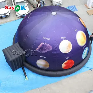 3d dome plant planetairom portatile 5m/6m/7m planetario mobile, stella planetario gonfiabile dome galaxy gonfiabile in vendita