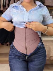 Body sculptant colombien à fermeture éclair pour le contrôle du ventre, post-opératoire après <span class=keywords><strong>liposuccion</strong></span>, effet sablier - Product Image 4
