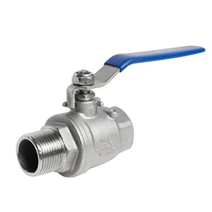 สแตนเลสสตีลวาล์วท่อน้ํา DN8/10/15/20/32/25 ภายในด้านนอกบอลวาล์วสวิทช์ 1/4 3/8 1/2 1" - Product Image 1