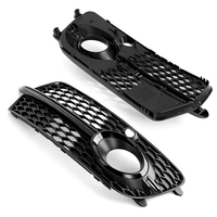 Grille de protection de phare antibrouillard de haute qualité avec garniture en nid d'abeille pour Audi Q5 S-line 2009 2010 2011 2012 2013 2014 2015 2016 2017