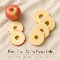 Anillos de Manzana Liofilizados a Granel, Snack de Fruta Crujiente y Saludable, Tecnología FD, Proveedor Mayorista de Fábrica OEM para Exportación
