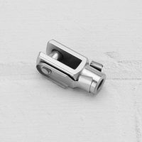 M8x1.25 Filetage 42mm Longueur Acier Zingué Air Cylindre Tige Chape Fourche Extrémité Joug Joint Ressort Goupille Pièces De Machines Agricoles