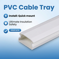 Système de gestion des câbles électriques étanche et anti-poussière à fond solide, cheminée de câbles en PVC pour sous-sol intérieur