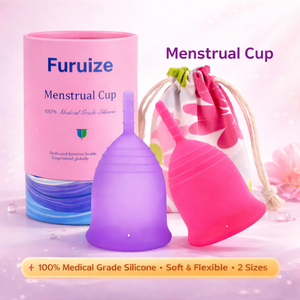 ถ้วยประจำเดือนซิลิโคนเกรดทางการแพทย์ Furuize ใช้ซ้ำได้ ได้รับการรับรองมาตรฐาน ISO CE ปลอดภัย ทำจากซิลิโคน 100% ล้างทำความสะอาดได้ เป็นมิตรต่อสิ่งแวดล้อม - Product Image 1