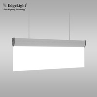 Boîte lumineuse publicitaire LED ultra-mince suspendue simple face en alliage d'aluminium AF5, fabriquée en Chine pour les centres commerciaux, les métros et les trains