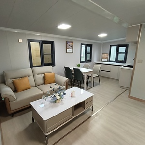 Casas Modulares Expandibles Personalizadas de 20 pies <span class=keywords><strong>y</strong></span> 40 pies, Casa Contenedor Plegable de Acero Prefabricado, Villa Habitable Hecha en China con Panel Sándwich - Product Image 3