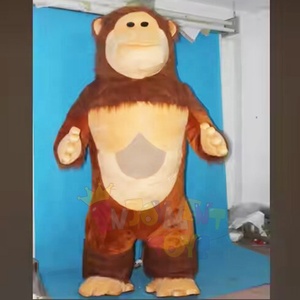 Costume da Gorilla mascotte gonfiabile per adulti Costume da scimmia realistico oggetti di scena di peluche festa di carnevale evento mascotte <span class=keywords><strong>noleggio</strong></span> - Product Image 4