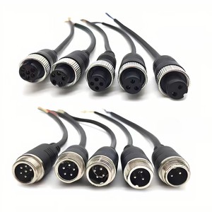 Benutzer definierte M8-Kabelstecker Buchse 3-17-poliger Sensor Außen leuchte LED Wasserdichter Luftfahrt kabelbaum - Product Image 1