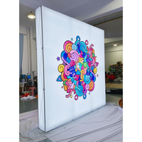 Boîte lumineuse publicitaire LED SEG haute puissance avec cadre en aluminium et bordure en silicone, rétroéclairée, portable, étanche, design personnalisé