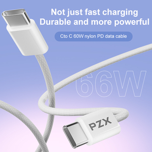 สายชาร์จ PZX V197 2 เมตร แบบ Type C to Type C สำหรับ <span class=keywords><strong>iPhone</strong></span> รองรับการชาร์จเร็ว 60w และถ่ายโอนข้อมูล - Product Image 5
