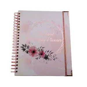 Custom Wholesale Office Supplier Hardcover A5 Spiral Diary Journal Planner Notebook Printing Recycled Paper Cover CMYK Printed